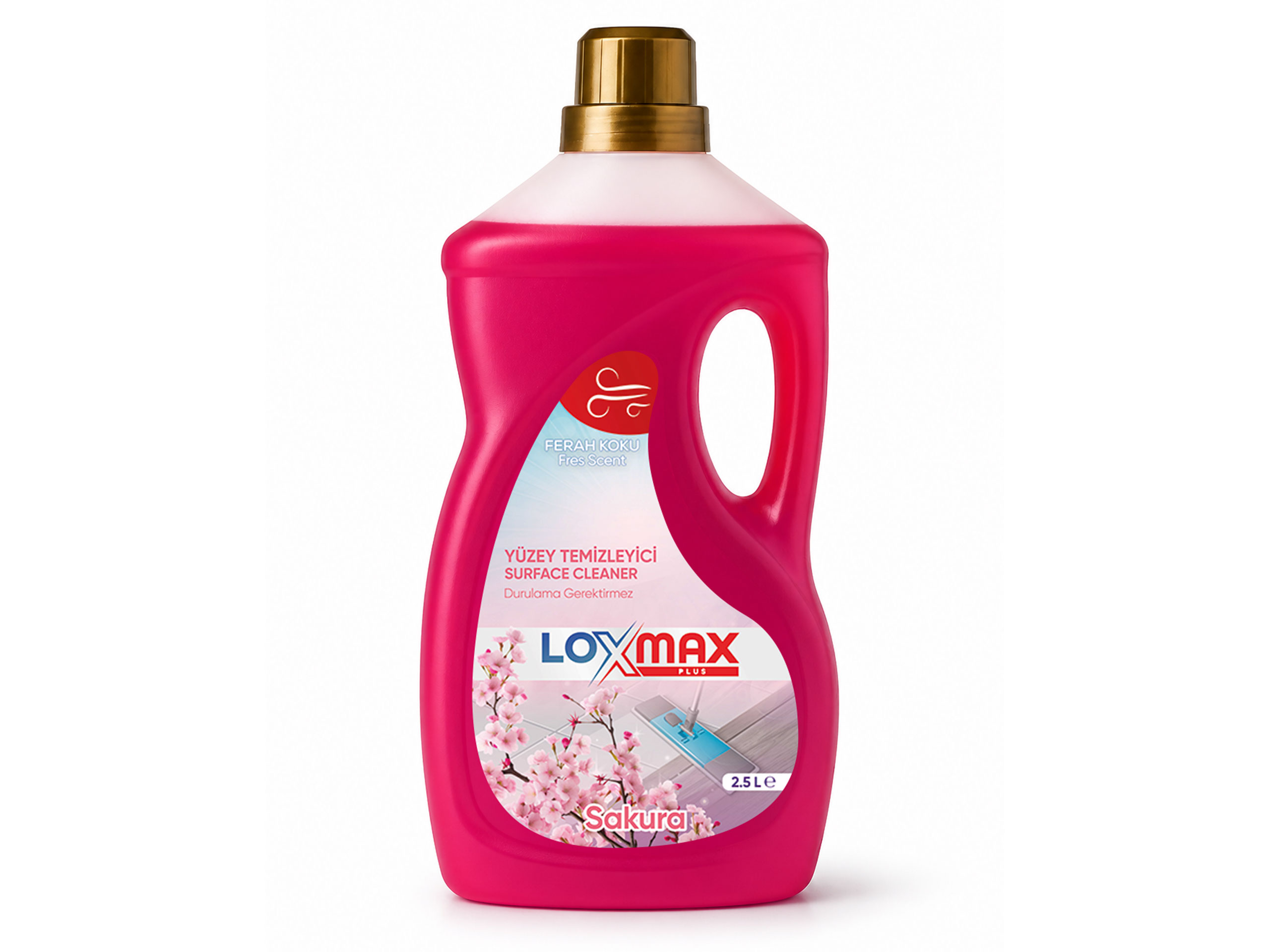 Loxmax Plus Sakura Yüzey Temizleyici 2.5 L | Loxmax | Profesyonel Temizlik ve Hijyen Ürünleri Üreticisi | Endüstriyel Çamaşır Suları, Güçlü Yüzey Temizleyiciler, Lavabo ve Gider Açıcılar, Etkili Bulaşık Yıkama Ürünleri ve Tamamlayıcı Temizlik Çözümleri ile Türkiye Geneli Kaliteli Üretim ve Güvenilir Tedarik